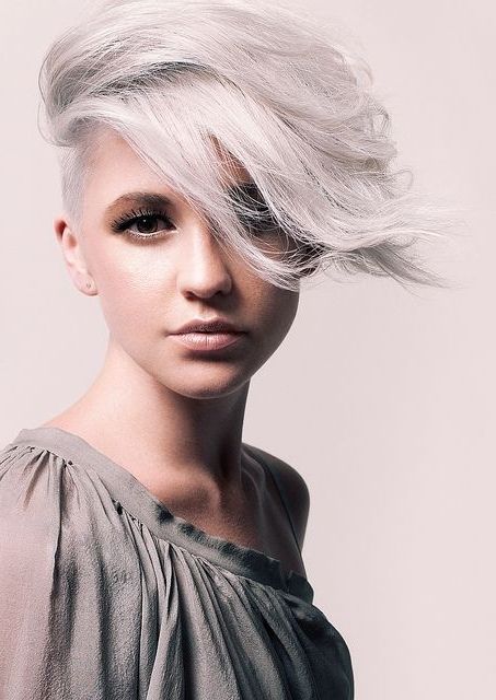 30 Awesome Undercut Hairstyle Photos – Strayhair Pertaining To White Blonde Hairstyles With Dark Undercut (View 4 of 25)
