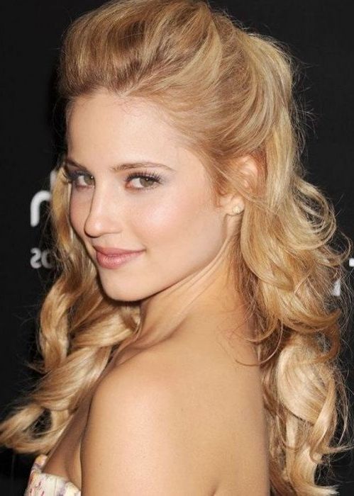 30 Best Half Up, Half Down Hairstyles | Herinterest/ With Half Updo Blonde Hairstyles With Bouffant For Thick Hair (Photo 8 of 25)