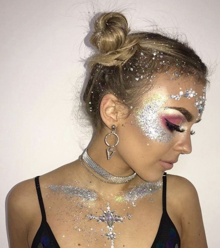 30 Best Style Ideas To Try For Coachella 2018 | Boho | Gypsy With Regard To Glitter Ponytail Hairstyles For Concerts And Parties (View 5 of 25)