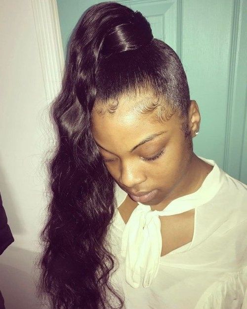 30 Classy Black Ponytail Hairstyles | Cute Hair | Pinterest | Wavy For On Top Ponytail Hairstyles For African American Women (Photo 16 of 25)