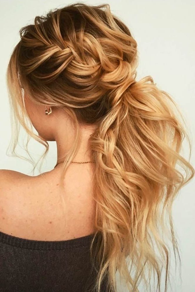 30 Incredible Hairstyles For Thin Hair | Hair – Ponytails In Messy Pony Hairstyles With Lace Braid (View 3 of 25)