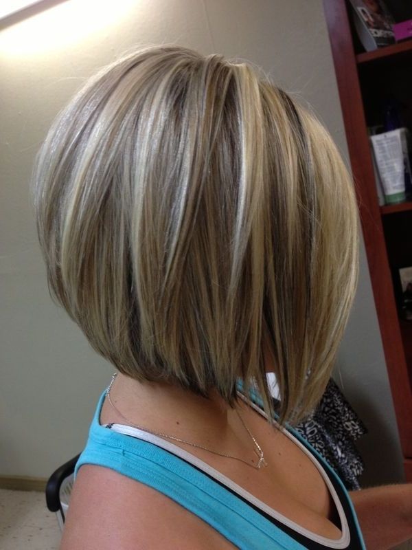 30 Super Hot Stacked Bob Haircuts: Short Hairstyles For Women 2018 For Voluminous Stacked Cut Blonde Hairstyles (View 4 of 25)