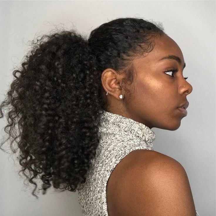 30 Sweet Curly Ponytail Hairstyles For Black Women ~ Louis Palace With Pony Hairstyles For Natural Hair (View 23 of 25)