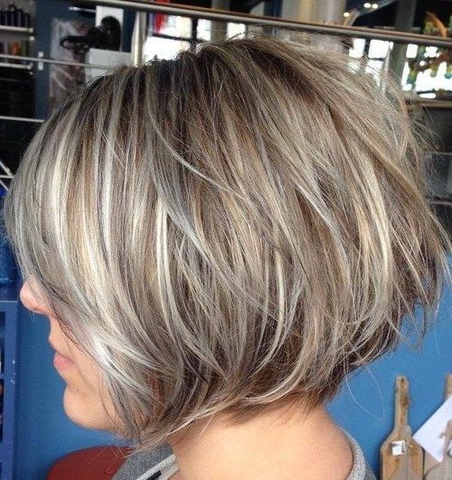 30 Trendy Stacked Hairstyles For Short Hair – Practicality Short Regarding Voluminous Stacked Cut Blonde Hairstyles (View 20 of 25)