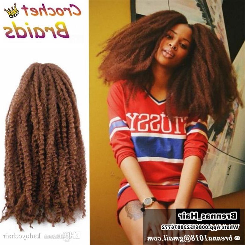 30roots Crochet Marley Braids Hair 18'' Afro Kinky Soft Twist Ombre Inside Low Twisted Pony Hairstyles For Ombre Hair (Photo 25 of 25)
