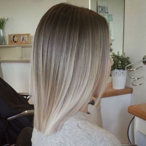 33 Best Balayage Hairstyles For Straight Hair For 2018 Within Soft Ash Blonde Lob Hairstyles (View 18 of 25)