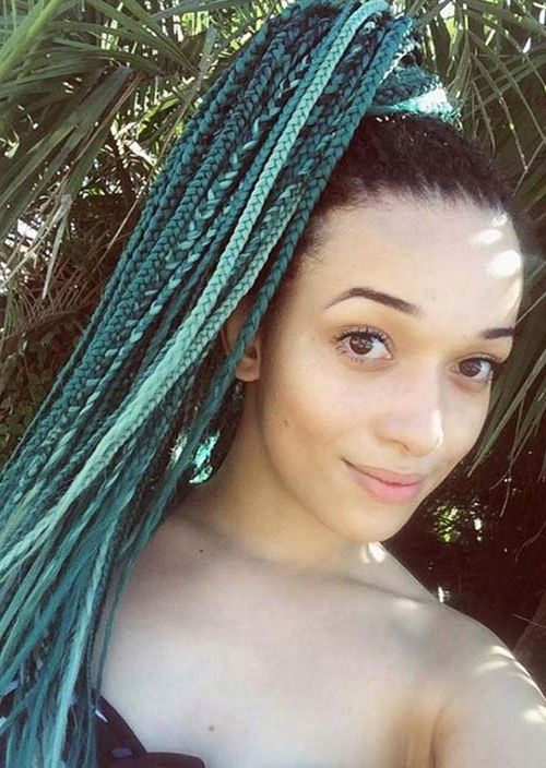 35 Awesome Box Braids Hairstyles You Simply Must Try | Fashionisers In Large And Loose Braid Hairstyles With A High Pony (View 22 of 25)