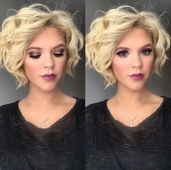 38 Super Cute Ways To Curl Your Bob – Popular Haircuts For Women With Medium Blonde Bob With Spiral Curls (Photo 17 of 25)
