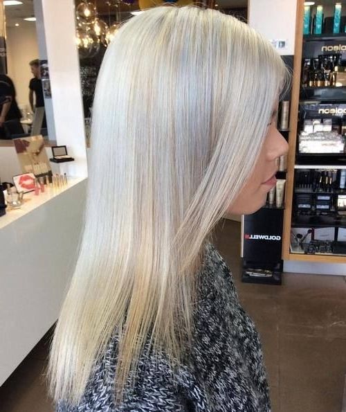 Featured Photo of 25 the Best Silver Blonde Straight Hairstyles