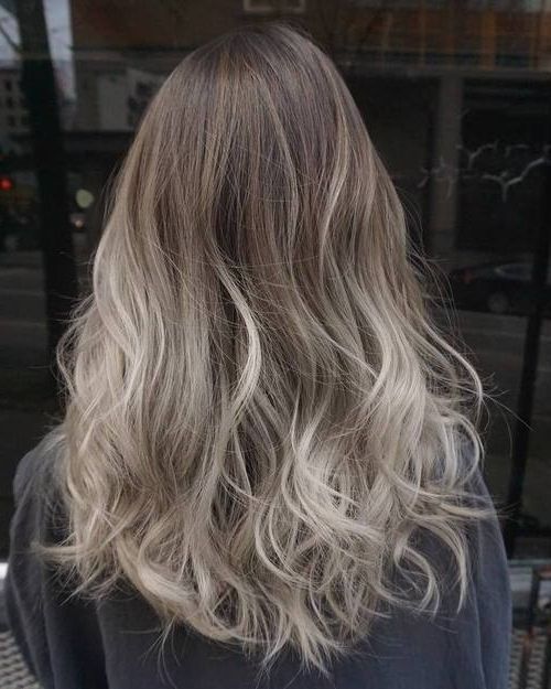 40 Glamorous Ash Blonde And Silver Ombre Hairstyles – Page 24 Within Subtle Brown Blonde Ombre Hairstyles (View 10 of 25)