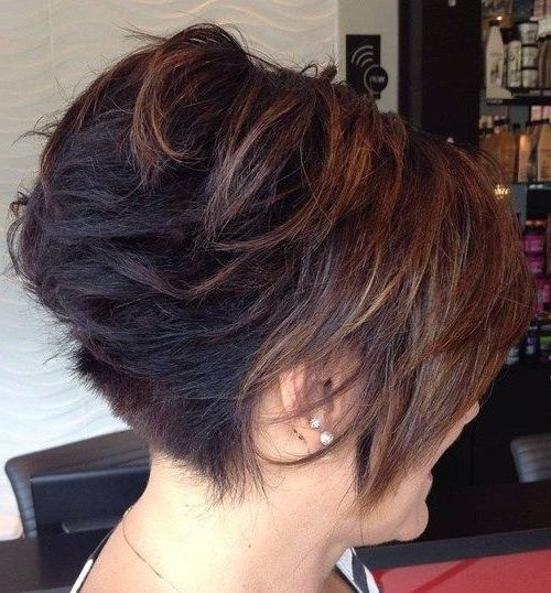 40 Short Bob Hairstyles: Layered, Stacked, Wavy And Angled Bob Cuts Regarding Most Up To Date Angled Pixie Bob Hairstyles With Layers (View 1 of 25)