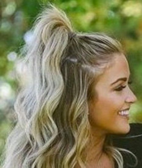 40 Top Pony Tail Looks From Pinterest For Sleek Half Up Half Down Pony Hairstyles (View 21 of 25)