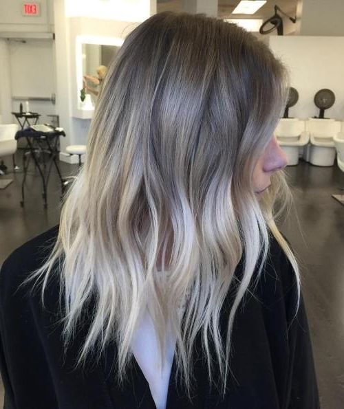 45 Balayage Hairstyles 2018 – Balayage Hair Color Ideas With Blonde Within Silver Blonde Straight Hairstyles (Photo 19 of 25)