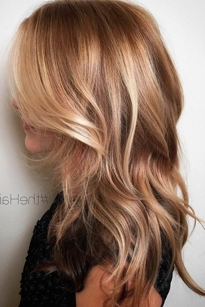 50 Bombshell Blonde Balayage Hairstyles That Are Cute And Easy For 2018 With Creamy Blonde Fade Hairstyles (Photo 8 of 25)