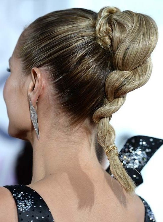 50 Braided Hairstyles That Are Perfect For Prom | Braided Hairstyles With Regard To Chic High Ponytail Hairstyles With A Twist (View 14 of 25)