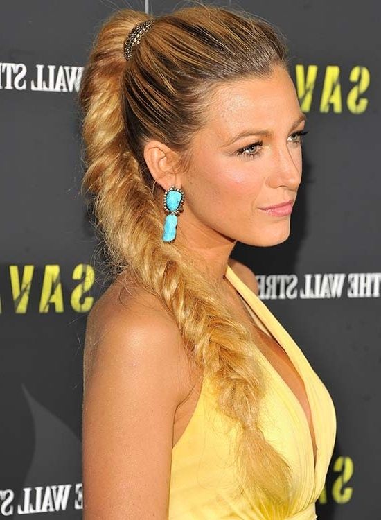 50 Braided Hairstyles That Are Perfect For Prom Pertaining To Pony Hairstyles With Textured Braid (Photo 17 of 25)