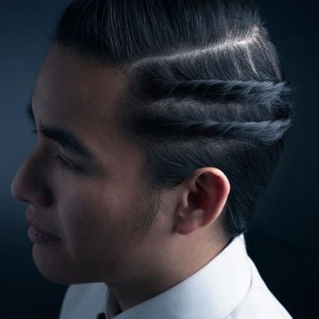50 Cool Man Braid Hairstyles For Men – The Trend Spotter Pertaining To Sky High Pompadour Braid Pony Hairstyles (View 15 of 25)