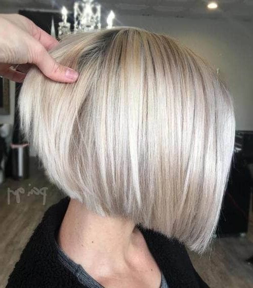 50 Fresh Short Blonde Hair Ideas To Update Your Style In 2018 Inside Cropped Platinum Blonde Bob Hairstyles (View 19 of 25)