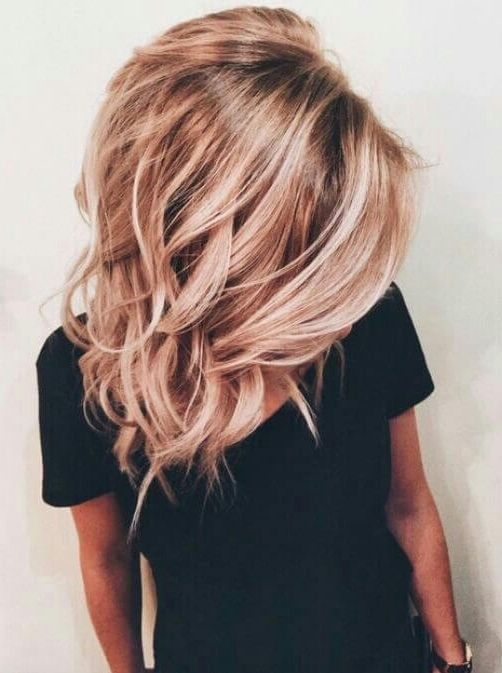 50 Of The Most Trendy Strawberry Blonde Hair Colors For 2018 For Multi Tonal Mid Length Blonde Hairstyles (View 15 of 25)