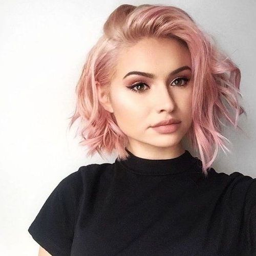 50 Rose Gold Hair Ideas | Herinterest/ Pertaining To Recent Rose Gold Pixie Hairstyles (View 9 of 25)