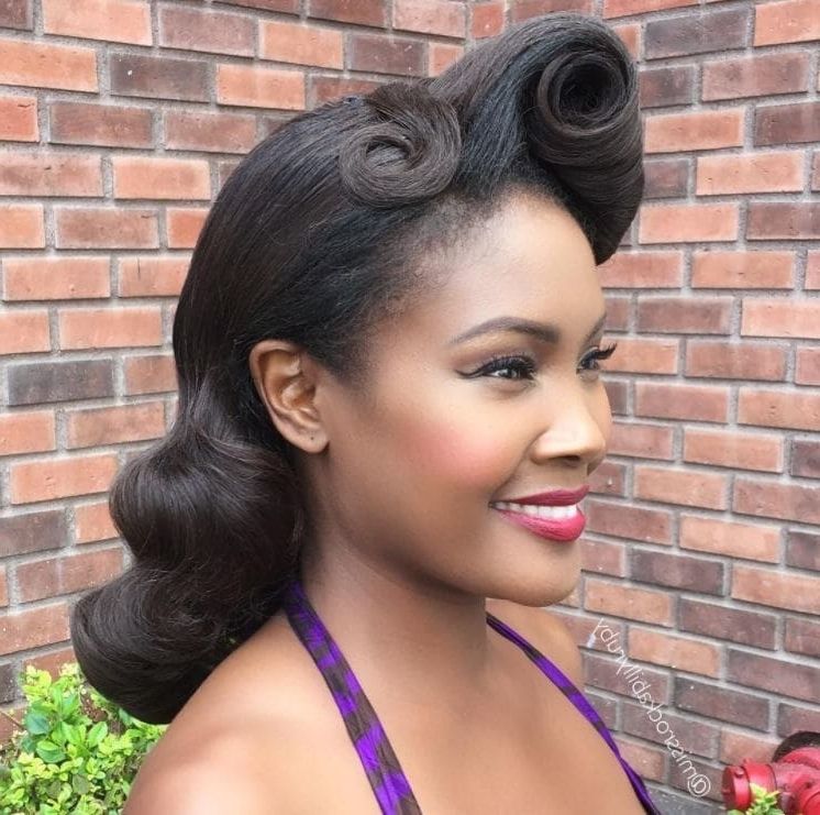 50s Hairstyles: 18 Key Looks To Try For A Perfect Retro Inspired Style Throughout Retro Glam Ponytail Hairstyles (View 20 of 25)