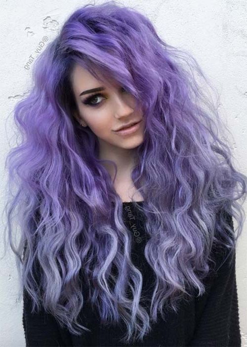 51 Chic Long Curly Hairstyles: How To Style Curly Hair – Glowsly Intended For Voluminous Platinum And Purple Curls Blonde Hairstyles (View 18 of 25)