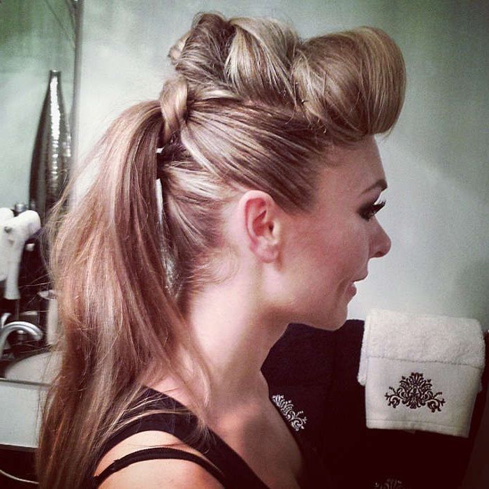 51 Glorious Ponytail Hairstyles For Women And Men – Hairsdos Regarding Two Tone High Ponytail Hairstyles With A Fauxhawk (View 24 of 25)