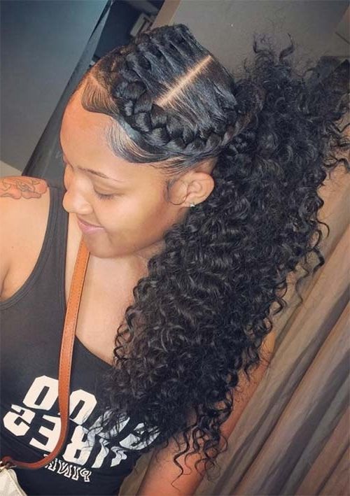 53 Goddess Braids Hairstyles – Tips On Getting Goddess Braids With Regard To High Ponytail Hairstyles With Long Golden Coils (View 25 of 25)