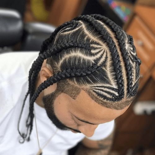 55 Braids For Men Ideas – Men Hairstyles World With Regard To Braided Mohawk Pony Hairstyles With Tight Cornrows (View 13 of 25)
