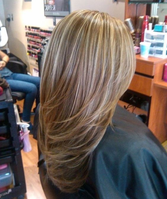 55 Lovely Long Hair Ladies Layers Blonde Highlights On Blonde With Regard To Multi Tonal Mid Length Blonde Hairstyles (View 8 of 25)