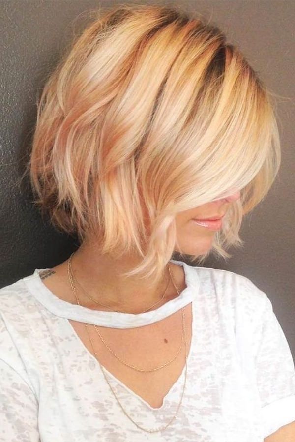 61 Charming Stacked Bob Hairstyles That Will Brighten Your Day With Regard To Voluminous Stacked Cut Blonde Hairstyles (Photo 24 of 25)