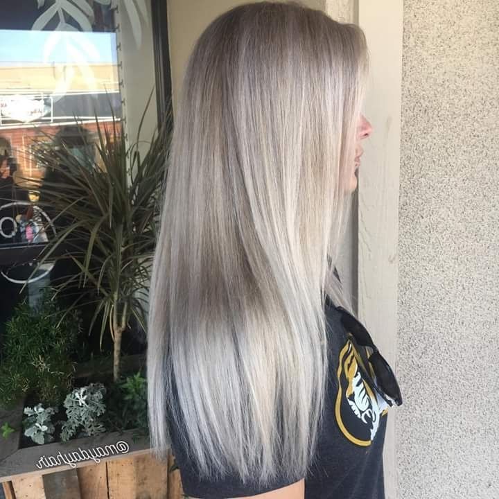 65+ Elegant Ash Blonde Hair Hues You Can't Wait To Try Out Within Silver Blonde Straight Hairstyles (Photo 22 of 25)