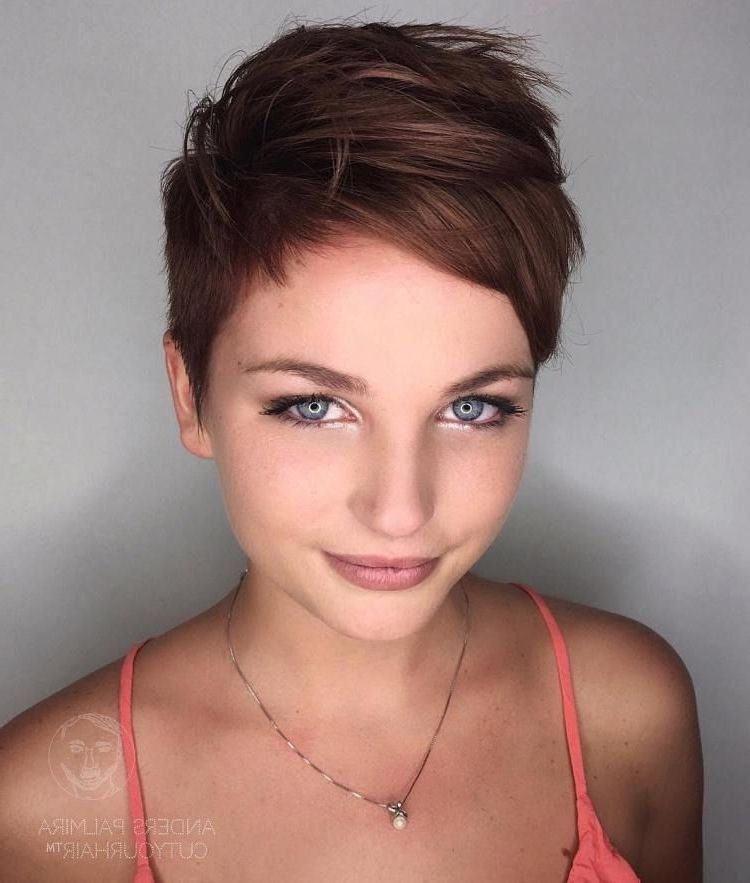 70 Short Shaggy, Spiky, Edgy Pixie Cuts And Hairstyles | Pixies Inside Newest Short Choppy Side Parted Pixie Hairstyles (View 1 of 25)