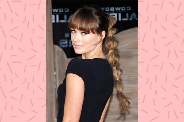 8 Celebrity Braided Ponytail Hairstyles| Bebeautiful For Brunette Ponytail Hairstyles With Braided Bangs (View 20 of 25)