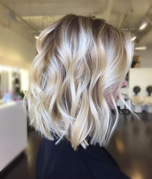 80 Fabulous Wavy Bob Hairstyles | Hair'/make Up | Pinterest | Bobs In Pearl Blonde Bouncy Waves Hairstyles (Photo 2 of 25)