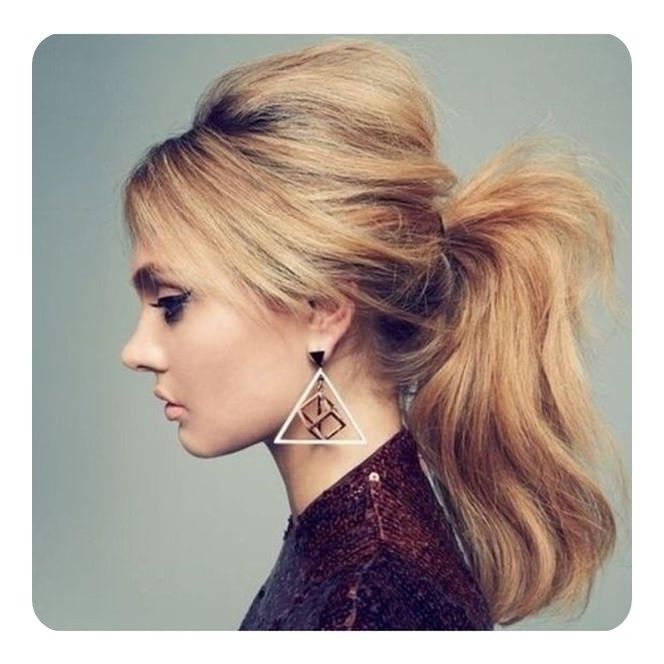 97 Amazing Ponytail With Bangs Hairstyles Intended For Glamorous Pony Hairstyles With Side Bangs (Photo 2 of 25)