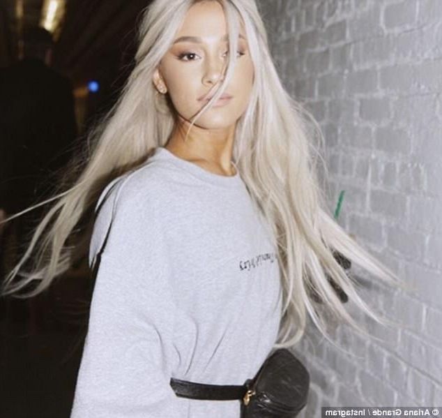 Ariana Grande Shows Off Her New Platinum Blonde Hairdo In A Series Intended For Pretty Smooth Criminal Platinum Blonde Hairstyles (View 5 of 25)