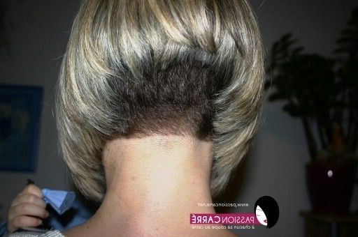 Beautiful Short Inverted And Stacked Bob With Short Nape | Mommy Of Intended For Latest Stacked Pixie Hairstyles With V Cut Nape (View 16 of 25)