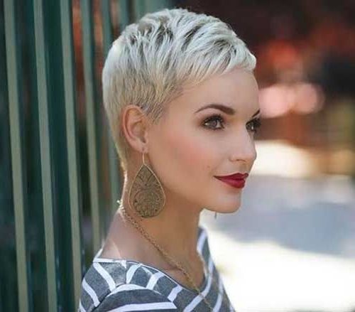 Featured Photo of 25 Collection of Bleach Blonde Pixie Hairstyles