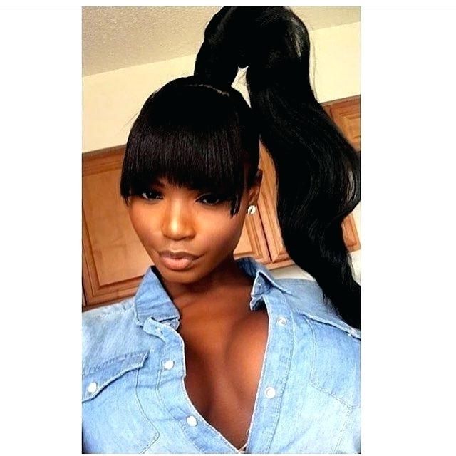 Black Hair Weave Ponytail Hairstyles Sew In For Hairstyle Tattoo – With Regard To Weave Ponytail Hairstyles (Photo 11 of 25)
