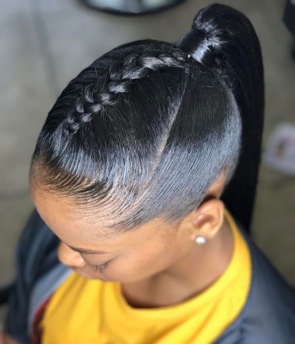 Black Ponytail Hairstyles, Best Ponytail Hairstyles For Black Hair Throughout High Black Pony Hairstyles For Relaxed Hair (Photo 4 of 25)