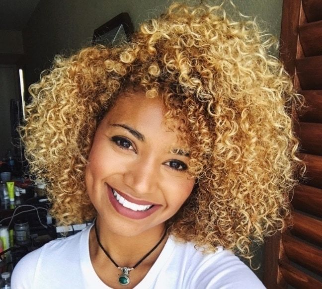 Blonde Afro: 9 Gorgeously Bright Shades That'll Make Your Mane Pop Pertaining To Lush And Curly Blonde Hairstyles (Photo 23 of 25)