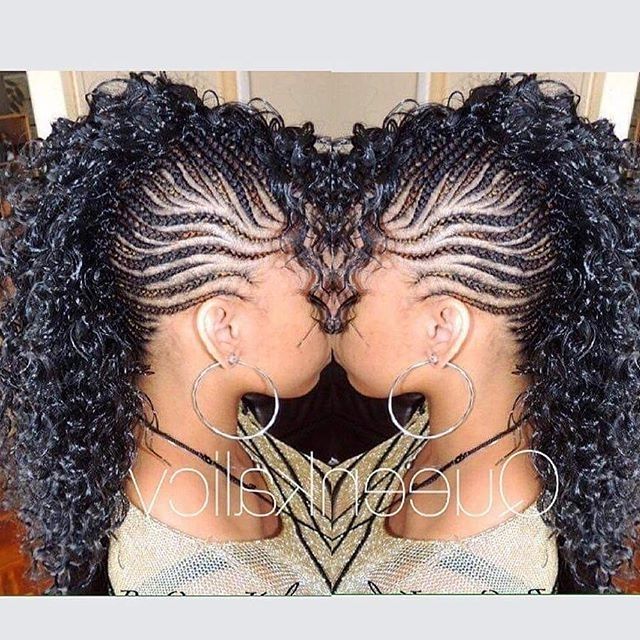 Braided Mohawk! #ethnichairrocks #ethnichair #blackgirlmagic For Braided Hawk Hairstyles (Photo 23 of 25)