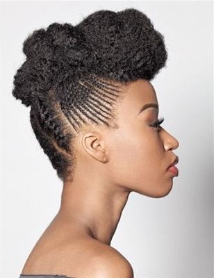 Braided Pompadour Updo | Hairstyles | Pinterest | Pompadour, Updo Pertaining To Curly Pony Hairstyles With A Braided Pompadour (View 4 of 25)