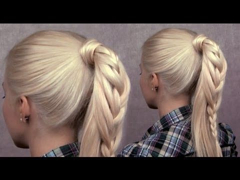 Braided Ponytail Hairstyle – Cute Everyday French Braid For Long Inside French Braids Pony Hairstyles (View 23 of 25)
