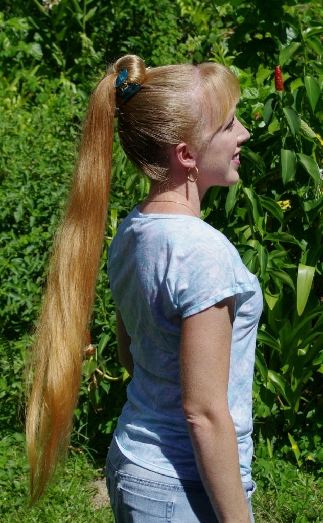 Braids & Hairstyles For Super Long Hair: Waist Length Ponytail For In Waist Length Ponytail Hairstyles With Bangs (Photo 3 of 25)