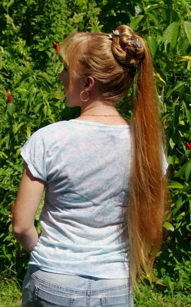 Braids & Hairstyles For Super Long Hair: Waist Length Ponytail For Intended For Waist Length Ponytail Hairstyles With Bangs (Photo 11 of 25)