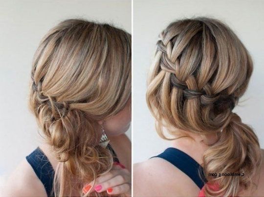 Bridesmaid Hairstyles Side Ponytail With Braid Fresh Braided Side Pertaining To Long Pony Hairstyles With A Side Braid (View 22 of 25)
