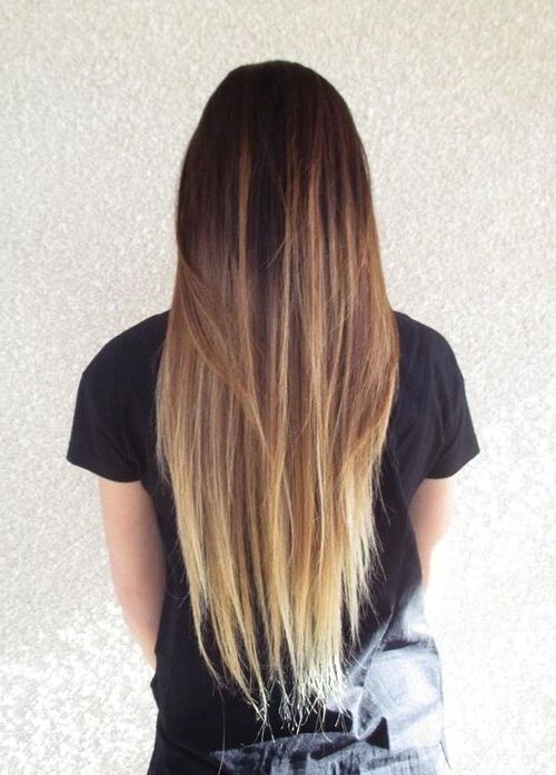 Brown To Blonde Straight Ombre! ? | Hair | Pinterest | Ombre Throughout Subtle Brown Blonde Ombre Hairstyles (View 23 of 25)