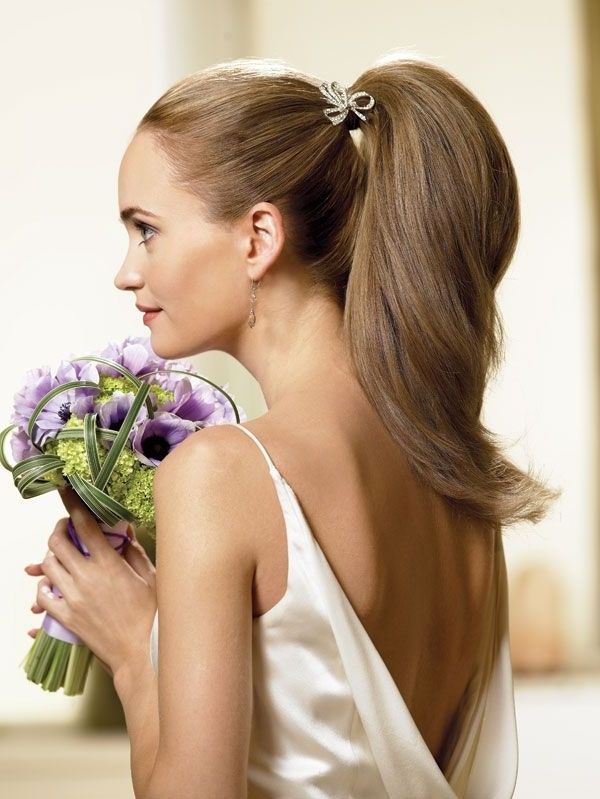 Chic Wedding Hairstyles | Bridal Guide Dream Wedding Design Contest Inside Fabulous Bridal Pony Hairstyles (View 3 of 25)